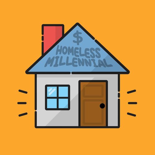 Homeless Millennial