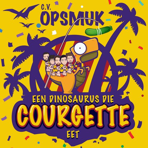 Een Dinosaurus Die Courgette Eet