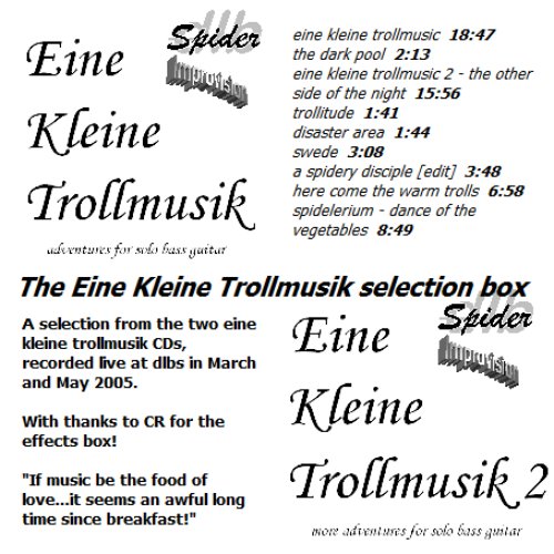 eine kleine trollmusik: adventures for solo bass guitar