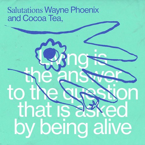 Living is the answer to the question that is asked by being alive