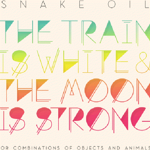 The Train is White & the Moon is Strong (or Combinations of Objects and Animals)