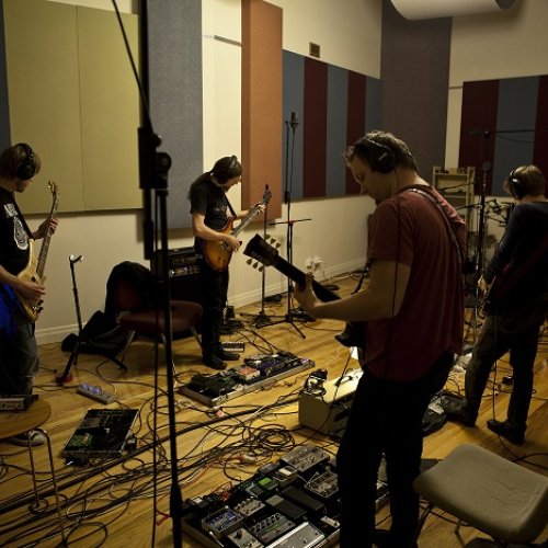 in the studio