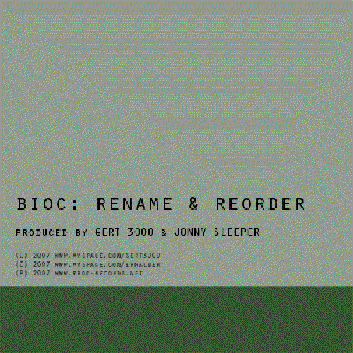 [proc001] Bioc - Reorder And Rename EP