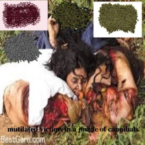Mutilated Victims in a Jungle of Cannibals