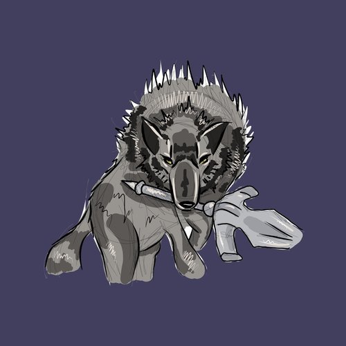 great grey wolf sif (dark souls lofi)