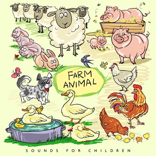 Farm Animal Sounds for Children: Famous Sound Effects of Cow, Horse, Dog, Pig, Sheep, Chicken