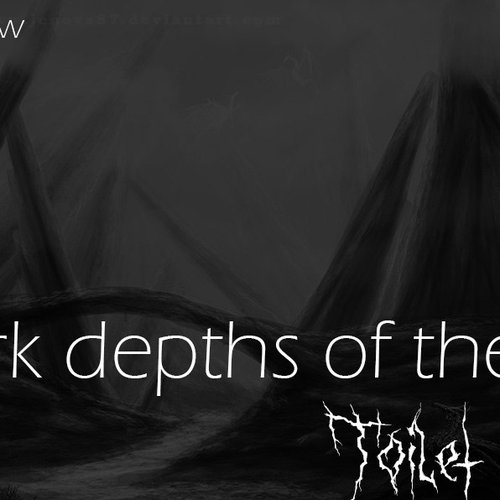 Dark depths of the toilet
