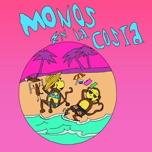 Monos en la costa
