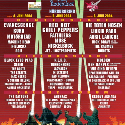 2004-06-05: Rock am Ring, Nürburgring, Germany