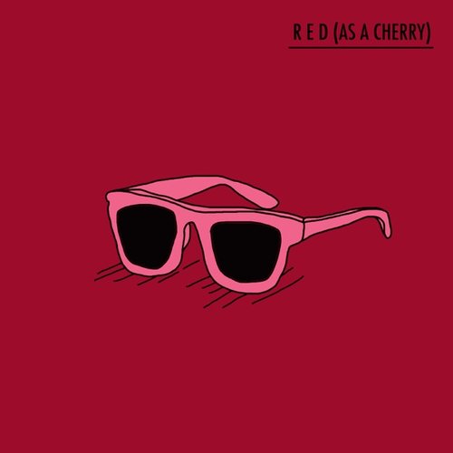 Red (as a cherry)