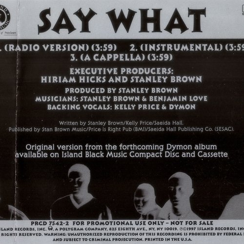 Say What (CDS)