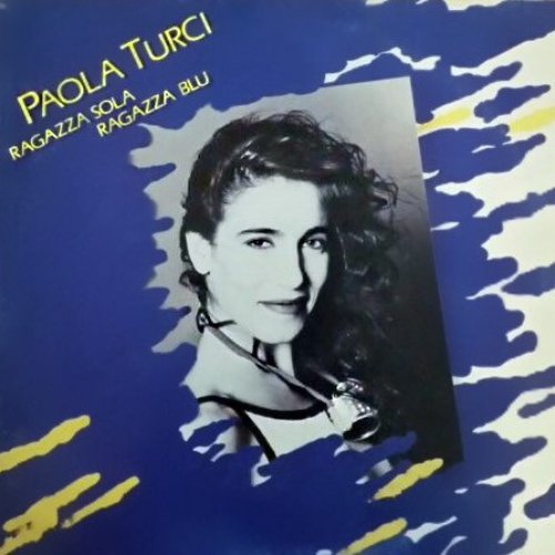 Ragazza sola ragazza blu