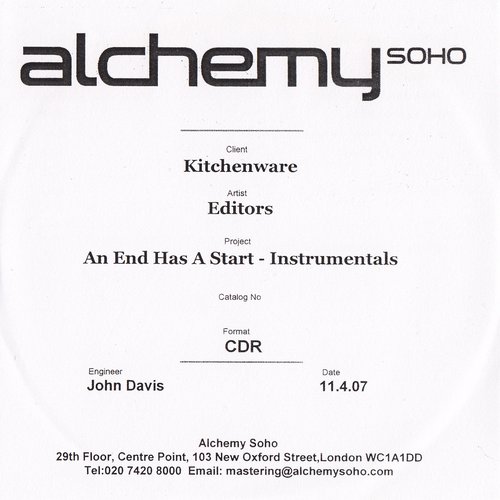 An End Has A Start - Instrumentals