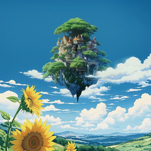 castle in the sky (ghibli inspired version)