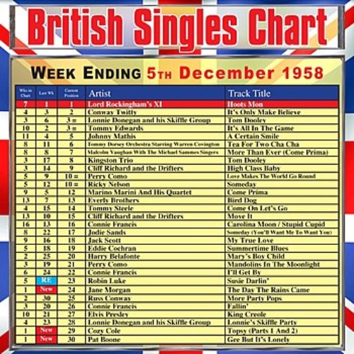 British Singles Chart - Week Ending 5 December 1958