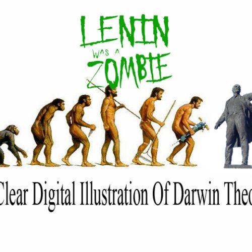 A Clear Digital Illustration Of Darwin Theory