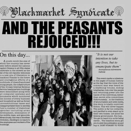 And The Peasants Rejoiced!!!
