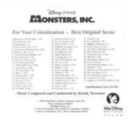 Monsters, Inc. (Academy Promo)