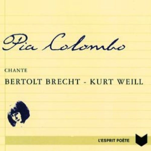 Chante Bertolt Brecht Et Kurt Weill