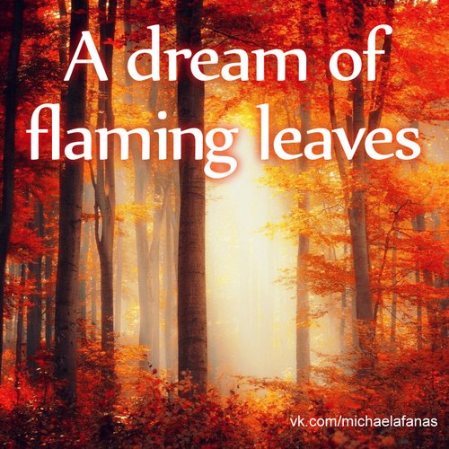 A Dream of Flaming Leaves Single