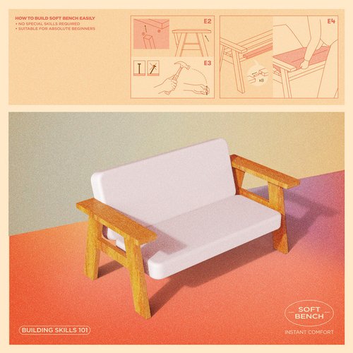 Soft bench - Single