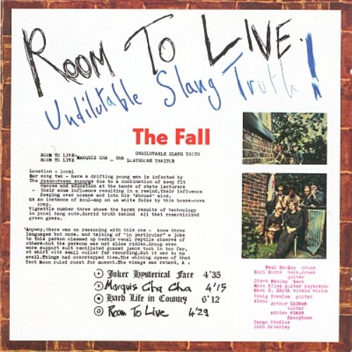 Room To Live (Undilutable Slang Truth!)