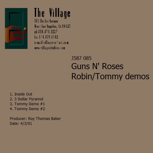 Robin/Tommy Demos