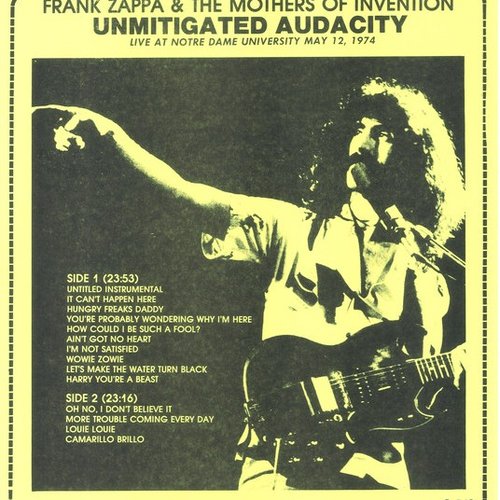 Unmitigated Audacity - Live At Notre Dame University May 12, 1974