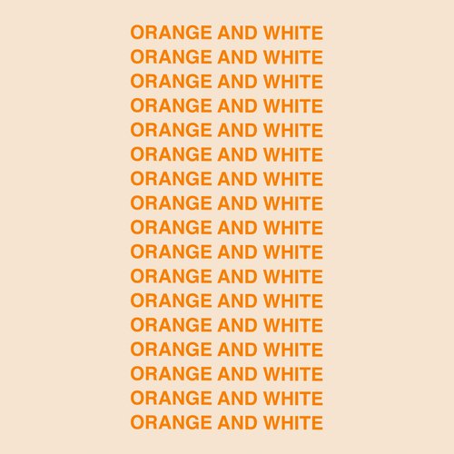 Orange and White