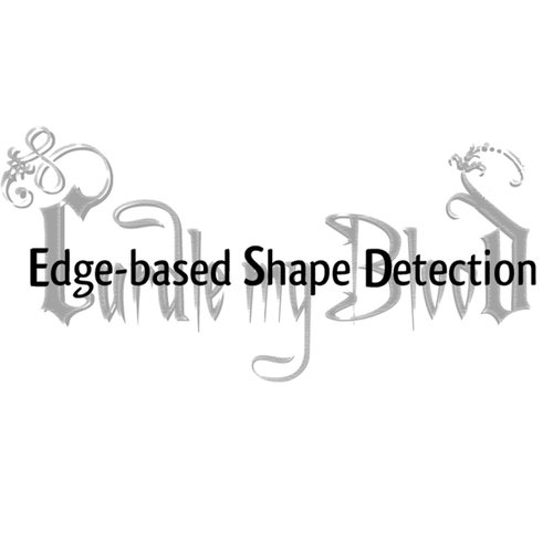 Edge-based Shape Detection
