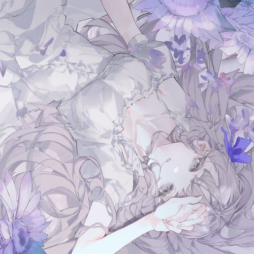 紫色の向日葵
