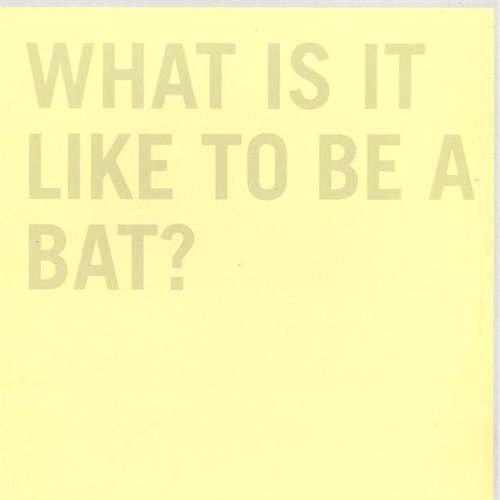 What It Is Like To Be A Bat?