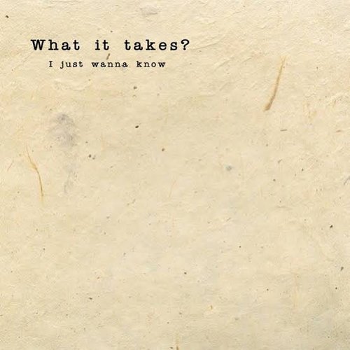 What It Takes ? ( I Just Wanna Know )