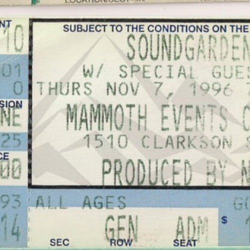 1996-11-07: Mammoth Events Center, Denver, CO, USA
