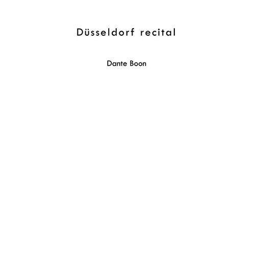 Düsseldorf Recital