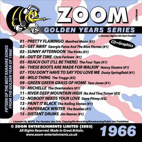 Zoom Karaoke Golden Years 1966