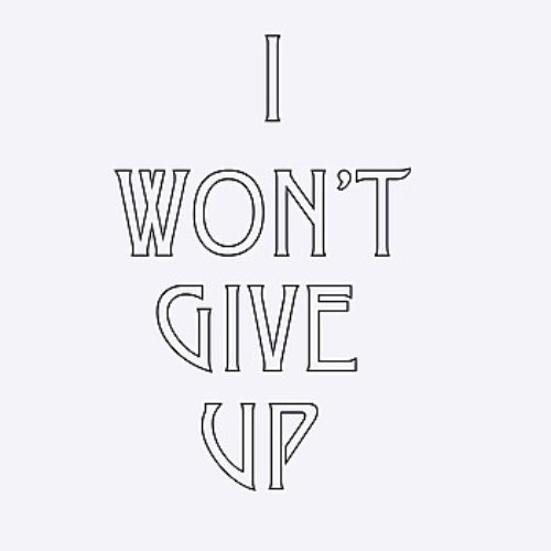 I WON'T GIVE UP