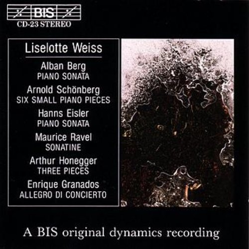 BERG / EISLER / SCHOENBERG / RAVEL: Early Piano Music