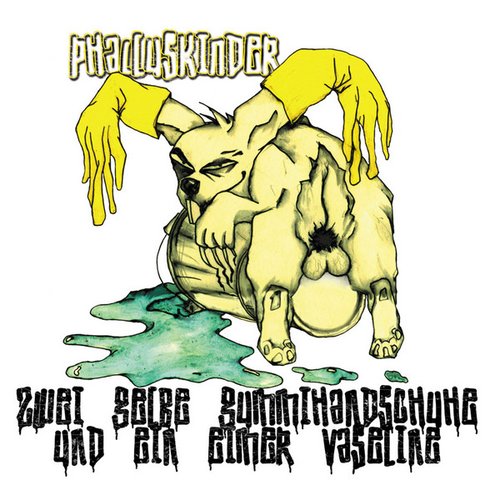 Zwei Gelbe Gummihandschuhe Und Ein Eimer Vaseline