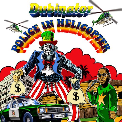 Police in Helicopter