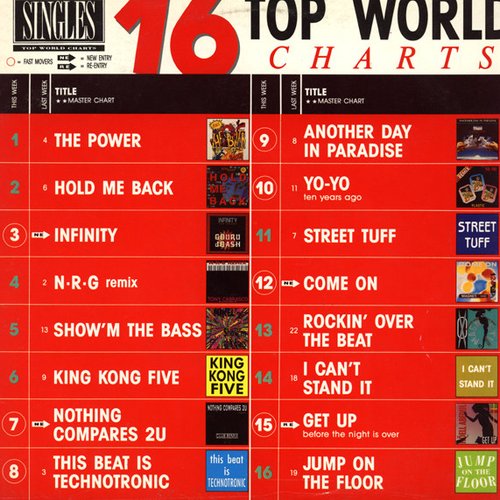 16 Top World Charts 90