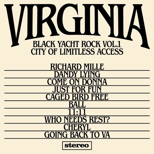 VIRGINIA: Black Yacht Rock Vol. 1