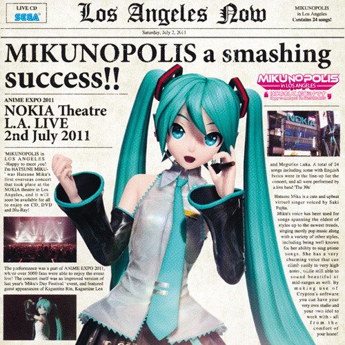 MIKUNOPOLIS in LOS ANGELES“はじめまして、初音ミクです”