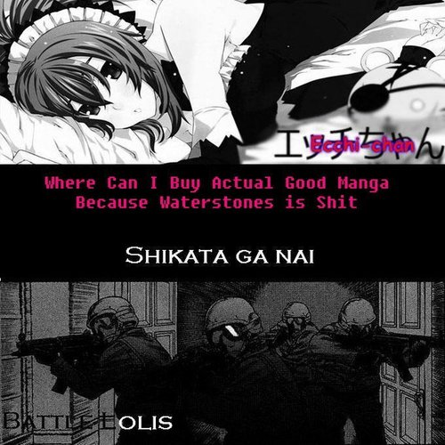 Where Can I Buy Actual Good Manga Because Waterstones Is Shit / shikata ga nai