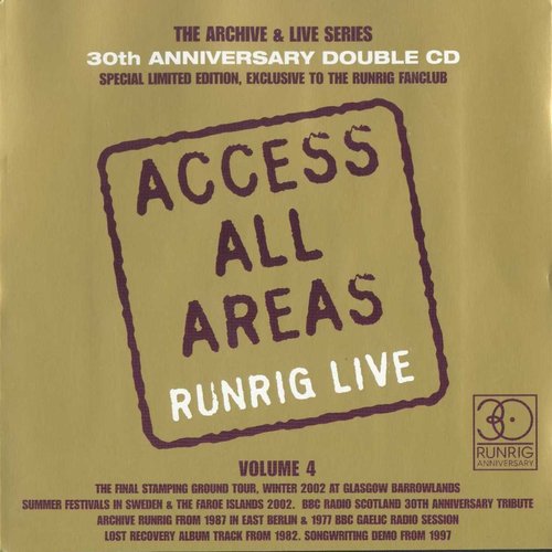 Access All Areas - Runrig Live, Vol. 4