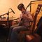 Nick Hemming recording banjo