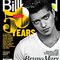 Bruno Mars on the cover of Billboard magazine