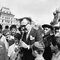 Benny Goodman performs for a young audience in Red Square (Moscow, Soviet Union, 1962)