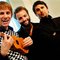 Dom with Ukelele, Chris and Matt