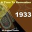 A Time To Remember 1933